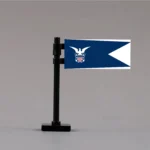 U.S. Naval Reserve Merchant Marine Flag Assembly - Custom 3D Printed Miniature Accessory Parts Pieces for Brick Block Figures