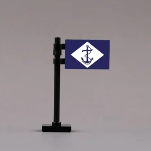 U.S. Navy Infantry Battalion Flag Assembly - Custom 3D Printed Miniature Accessory Parts Pieces for Brick Block Figures U.s. Navy Infantry Battalion Flag Assembly Custom 3d Printed Miniature Accessory Parts Pieces For Brick Block Figures