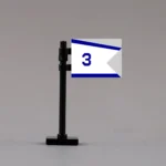 U.S. Navy Motor Torpedo Boat (PT Boat) Squadron 3 Pennant Assembly - Custom 3D Printed Miniature Accessory Parts Pieces for Brick Block Figures