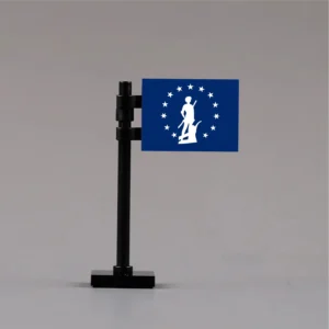 U.S. Treasury Department Minuteman (War Bond) Flag Assembly - Custom 3D Printed Miniature Accessory Parts Pieces for Brick Block Figures U.s. Treasury Department Minuteman (war Bond) Flag Assembly Custom 3d Printed Miniature Accessory Parts Pieces For Brick Block Figures