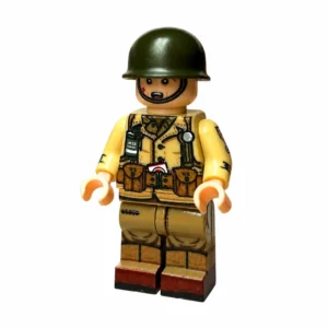 US Army 1st Infantry Division (Big Red One) M1 Carbine Rifleman WWII - Custom Printed Brick Block Figure Us Army 1st Infantry Division (big Red One) M1 Carbine Rifleman Wwii Custom Printed Brick Block Figure