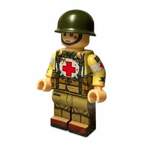 US Army 1st Infantry Division Combat Medic WWII - Custom Printed Brick Block Figure Us Army 1st Infantry Division Combat Medic Wwii Custom Printed Brick Block Figure