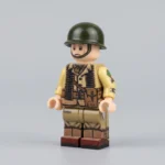US Army 4th Infantry Division Browning Machine Gunner (Western Front Edition) WWII - Custom Printed Brick Block Figure