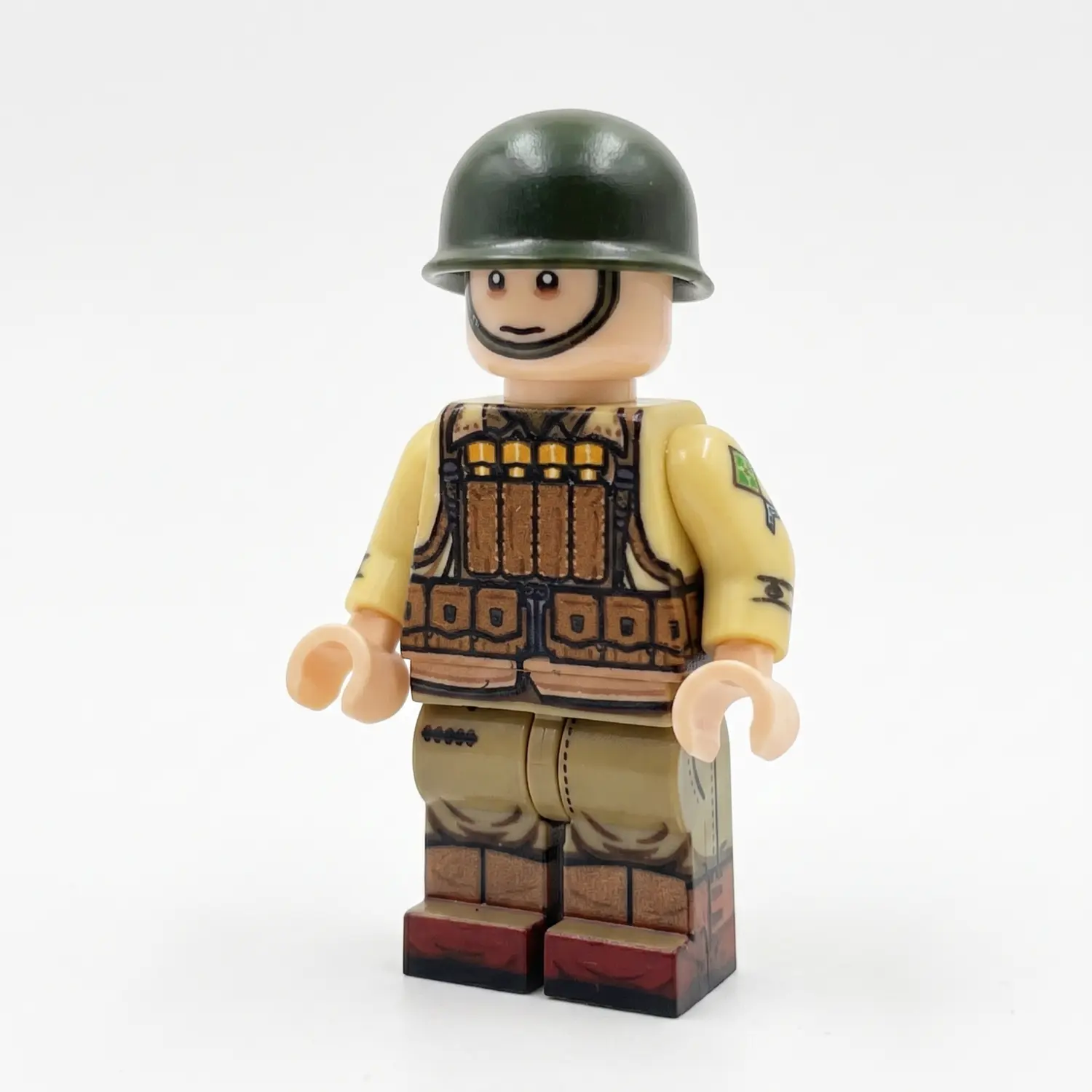 US Army 4th Infantry Division Grenadier (Western Front Edition) WWII - Custom Printed Brick Block Figure Us Army 4th Infantry Division Grenadier (western Front Edition) Wwii Custom Printed Brick Block Figure