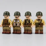 US Army 4th Infantry Division WWII - Custom Printed Brick Block Figure