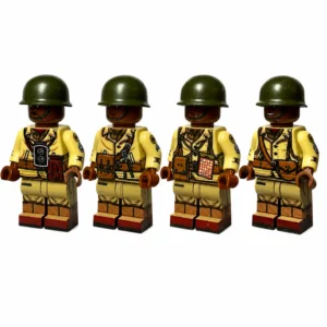 US Army 92nd Infantry Division Buffalo Soldiers Squad (Western Front) WWII - Custom Printed Brick Block Figure Us Army 92nd Infantry Division Buffalo Soldiers Squad (western Front) Wwii Custom Printed Brick Block Figure