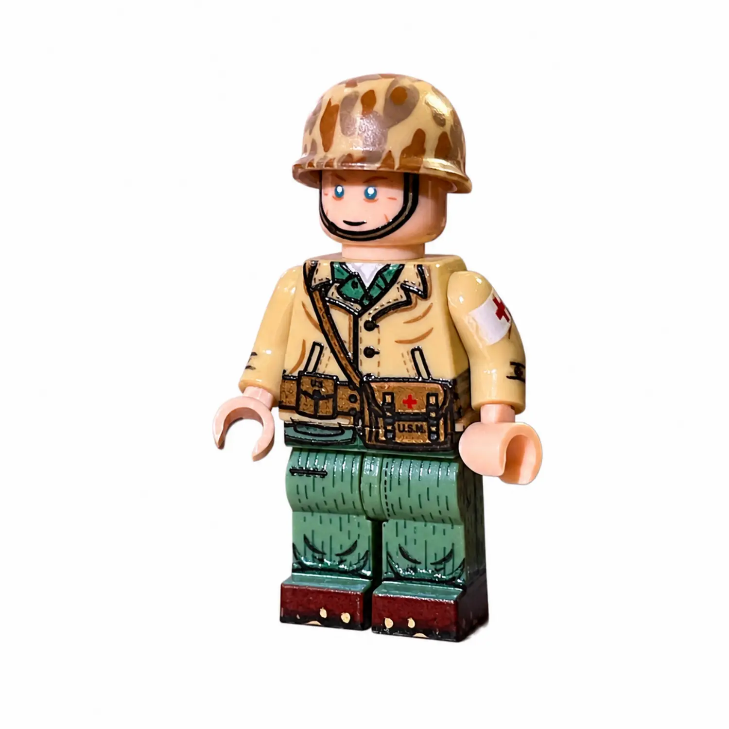 US Navy Hospital Corpsman USMC Medic (Pacific Storm Series) WWII - Custom Printed Brick Block Figure Us Navy Hospital Corpsman Usmc Medic (pacific Storm Series) Wwii Custom Printed Brick Block Figure