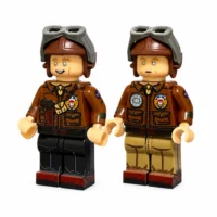 USAAF B-17 Bomber Crew (Captain & Co-Pilot) Masters of the Air WWII - Custom Printed Brick Block Figure Usaaf B 17 Bomber Crew (captain & Co Pilot) Masters Of The Air Wwii Custom Printed Brick Block Figure