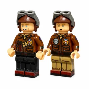 USAAF B-17 Bomber Crew (Captain & Co-Pilot) Masters of the Air WWII - Custom Printed Brick Block Figure Usaaf B 17 Bomber Crew (captain & Co Pilot) Masters Of The Air Wwii Custom Printed Brick Block Figure