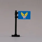 United States Army Air Forces (USAAF) Flag Assembly - Custom 3D Printed Miniature Accessory Parts Pieces for Brick Block Figures