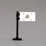 United States Assistant Secretary of War Flag Assembly (also known as the U.S. Assistant Secretary of the Army Flag) - Custom 3D Printed Miniature Accessory Parts Pieces for Brick Block Figures