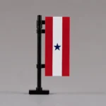 United States Blue Star Service Banner (Service Flag) Assembly - Custom 3D Printed Miniature Accessory Parts Pieces for Brick Block Figures