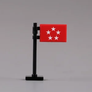 United States General of the Army (Five-Star) Rank Flag red Assembly - Custom 3D Printed Miniature Accessory Parts Pieces for Brick Block Figures United States General Of The Army (five Star) Rank Flag Red Assembly Custom 3d Printed Miniature Accessory Parts Pieces For Brick Block Figures