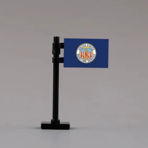 United States Maritime Service (USMS) Flag Assembly - Custom 3D Printed Miniature Accessory Parts Pieces for Brick Block Figures United States Maritime Service (usms) Flag Assembly Custom 3d Printed Miniature Accessory Parts Pieces For Brick Block Figures