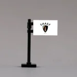WWII S.H.A.E.F. (Supreme Headquarters Allied Expeditionary Force) Commemorative Flag Assembly - Custom 3D Printed Miniature Accessory Parts Pieces for Brick Block Figures