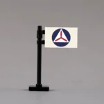 World War II Civil Air Patrol (CAP) Flag Assembly - Custom 3D Printed Miniature Accessory Parts Pieces for Brick Block Figures