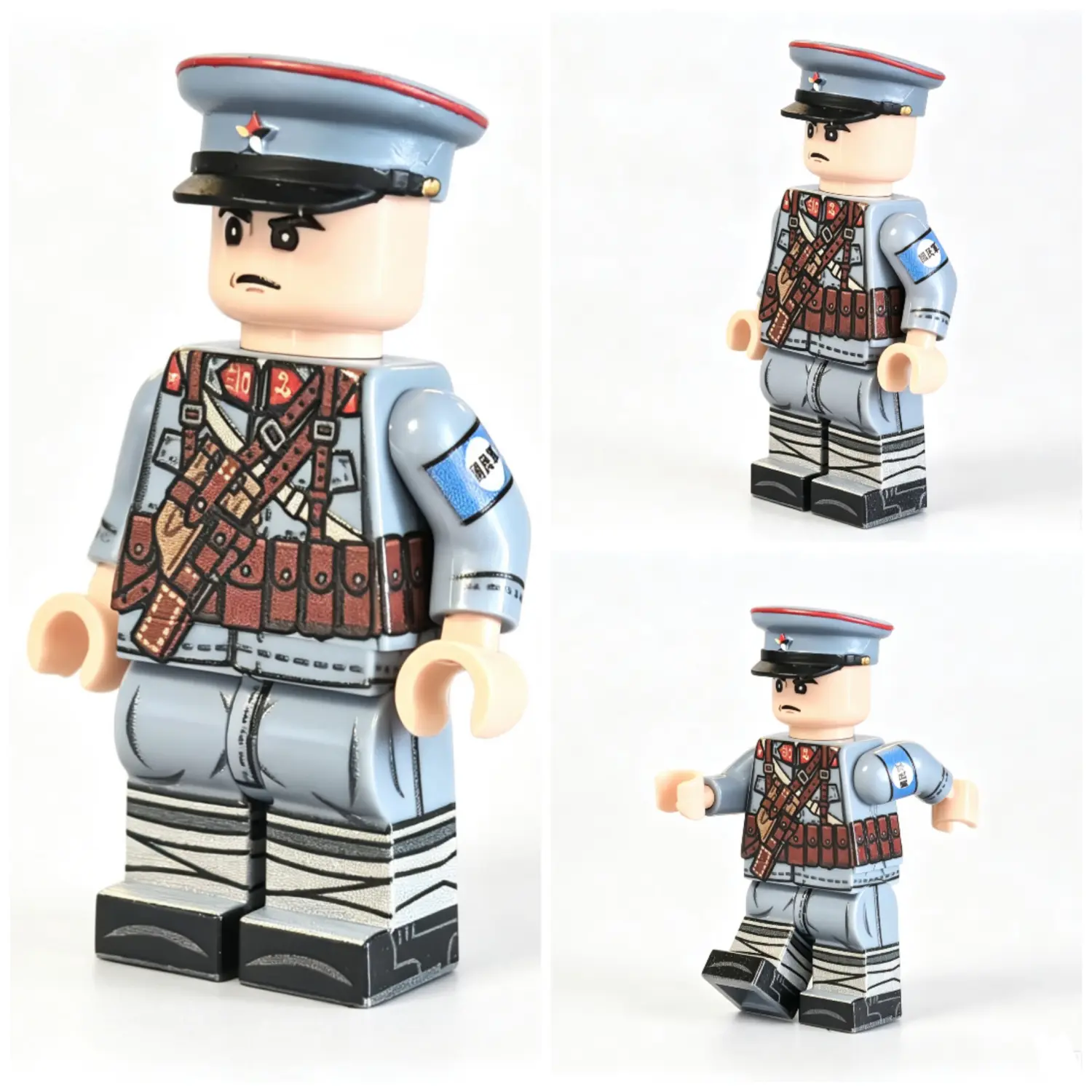 All Sides Of Allied Powers Beiyang Army Assault Soldier (shock Trooper) Wwi (republic Of China – Beiyang Government Vanguard) (without Cap) Custom Printed Brick Block Figure