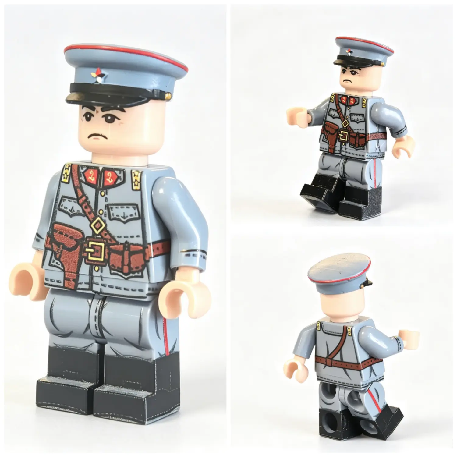 all sides of Allied Powers Beiyang Army Infantry Squad Leader (Officer) WWI (Republic of China – Beiyang Government Vanguard) (Without Cap) - Custom Printed Brick Block Figure All Sides Of Allied Powers Beiyang Army Infantry Squad Leader (officer) Wwi (republic Of China – Beiyang Government Vanguard) (without Cap) Custom Printed Brick Block Figure
