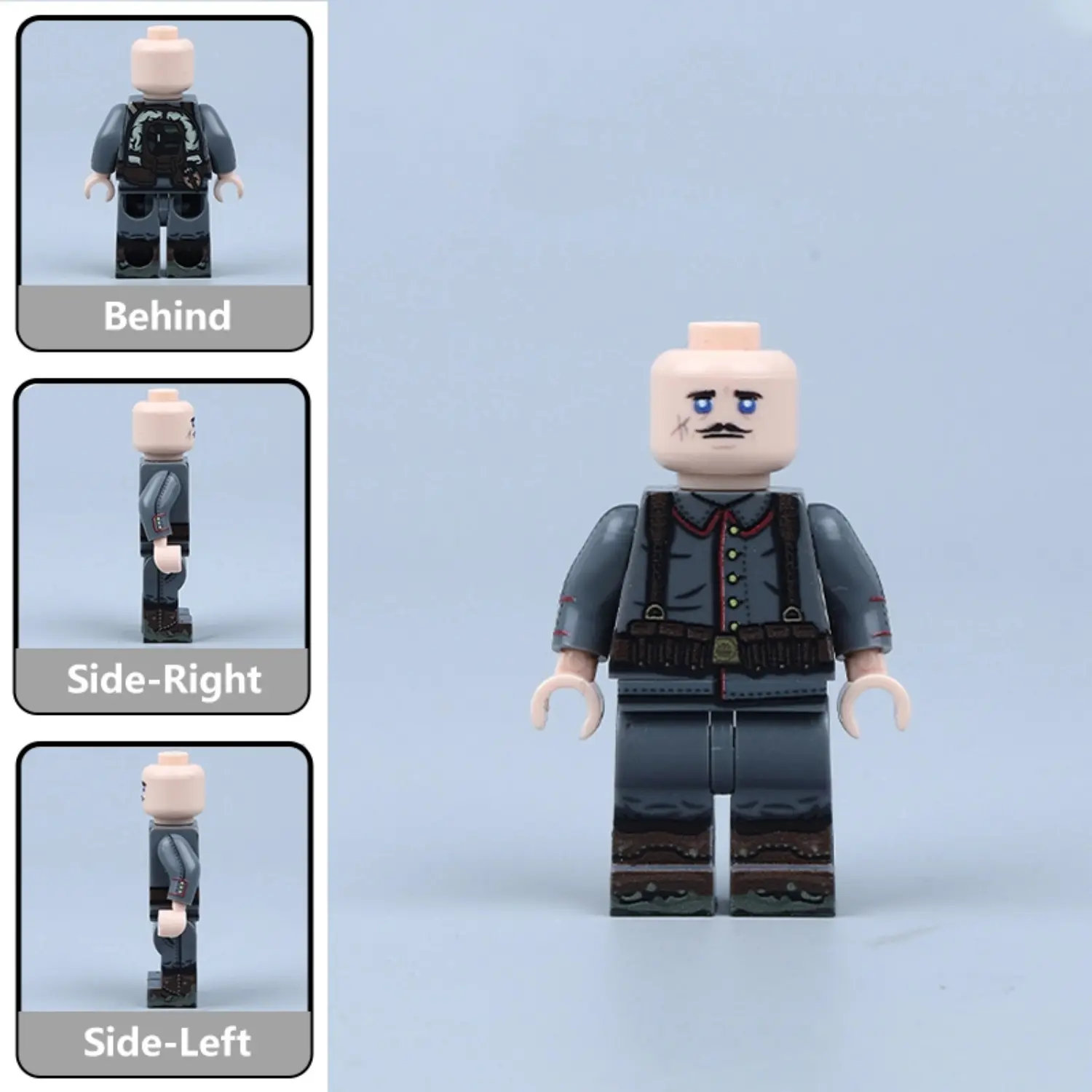 All Sides Of German Infantryman Wwi Custom Printed Brick Block Figure
