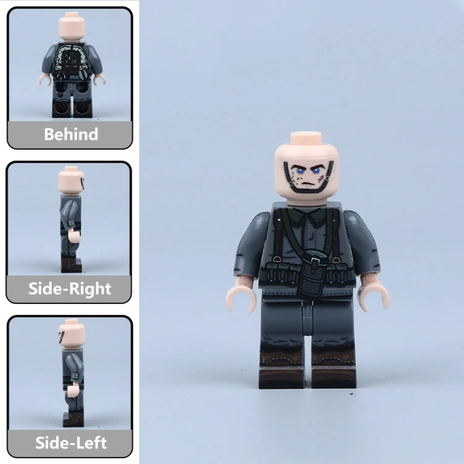 All Sides Of German Soldier (infantryman) Wwi Custom Printed Brick Block Figure