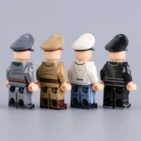 The Back Of German High Command Hess, Göring & Fegelein Set Wwii Custom Printed Brick Block Figure