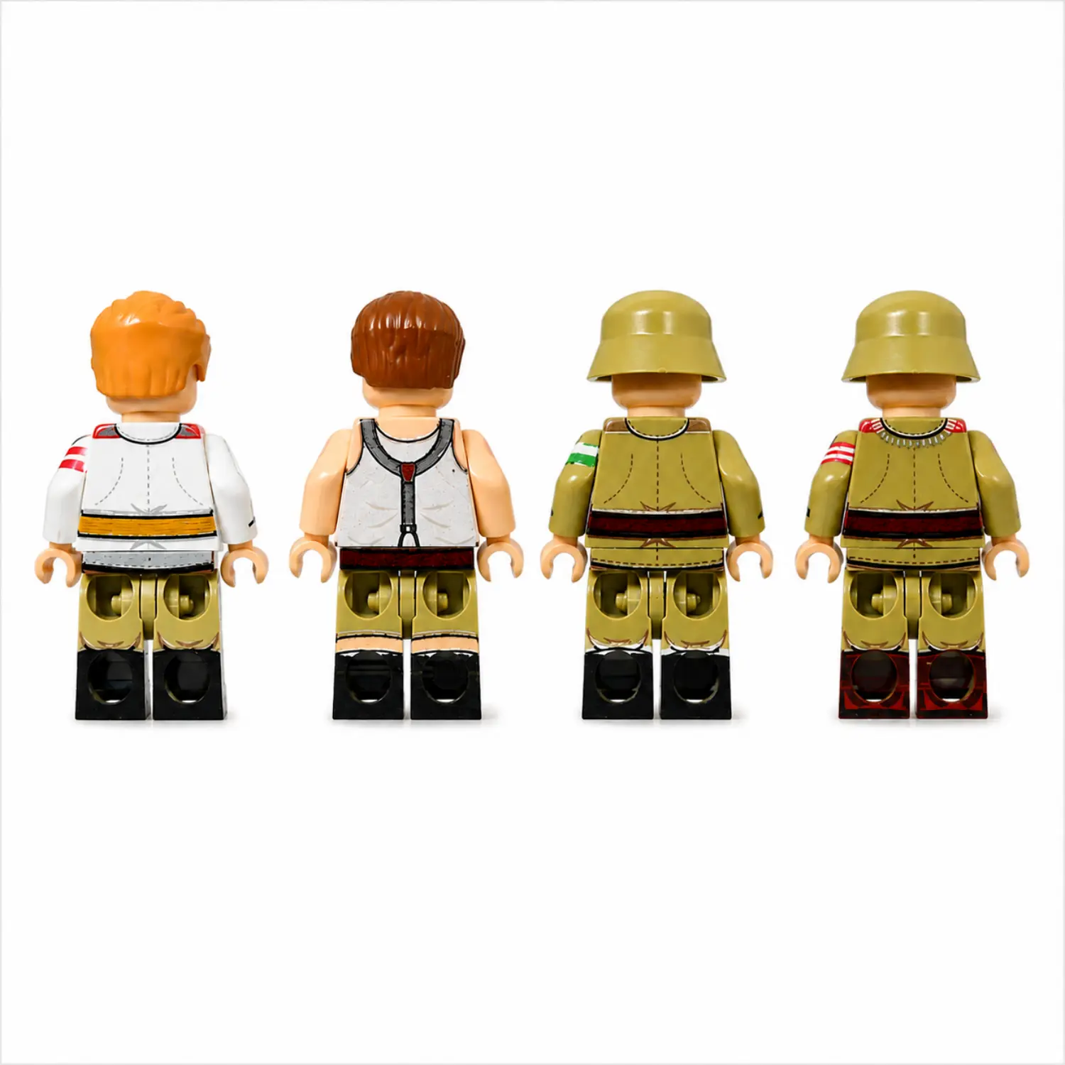 the back of German Late-War Conscripts & High Command Officer WWII - Custom Printed Brick Block Figure The Back Of German Late War Conscripts & High Command Officer Wwii Custom Printed Brick Block Figure