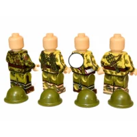 The Back Of Imperial Japanese Army (ija) Scavenger Squad Pacific Series Iwo Jima Wwii Custom Printed Brick Block Figure