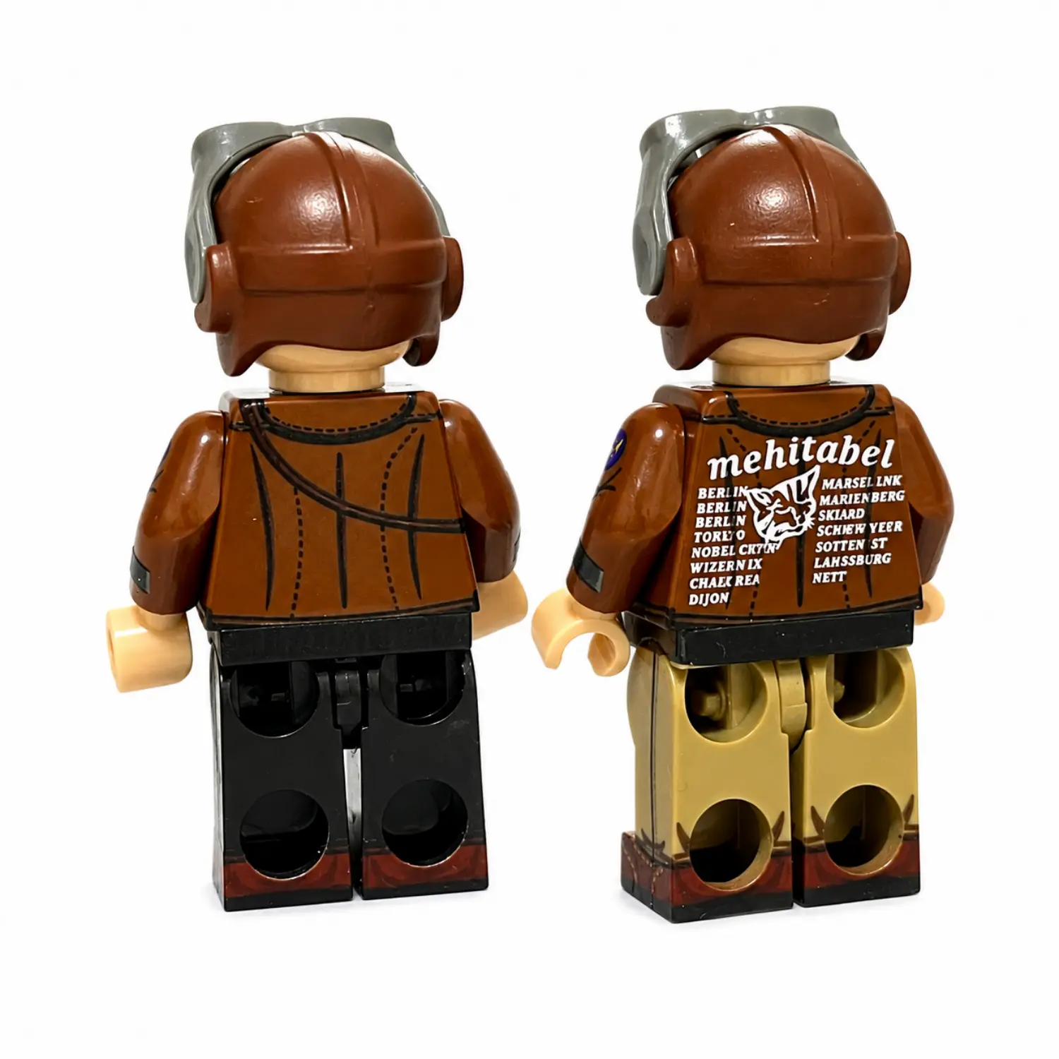 the back of USAAF B-17 Bomber Crew (Captain & Co-Pilot) Masters of the Air WWII - Custom Printed Brick Block Figure The Back Of Usaaf B 17 Bomber Crew (captain & Co Pilot) Masters Of The Air Wwii Custom Printed Brick Block Figure