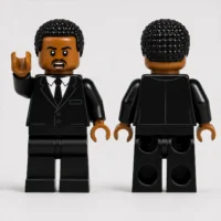 the front and back of Martin Luther King Jr. American Civil Rights Leader (Classic Black Suit Speech Edition) - Custom Printed Brick Block Figure The Front And Back Of Martin Luther King Jr. American Civil Rights Leader (classic Black Suit Speech Edition) Custom Printed Brick Block Figure