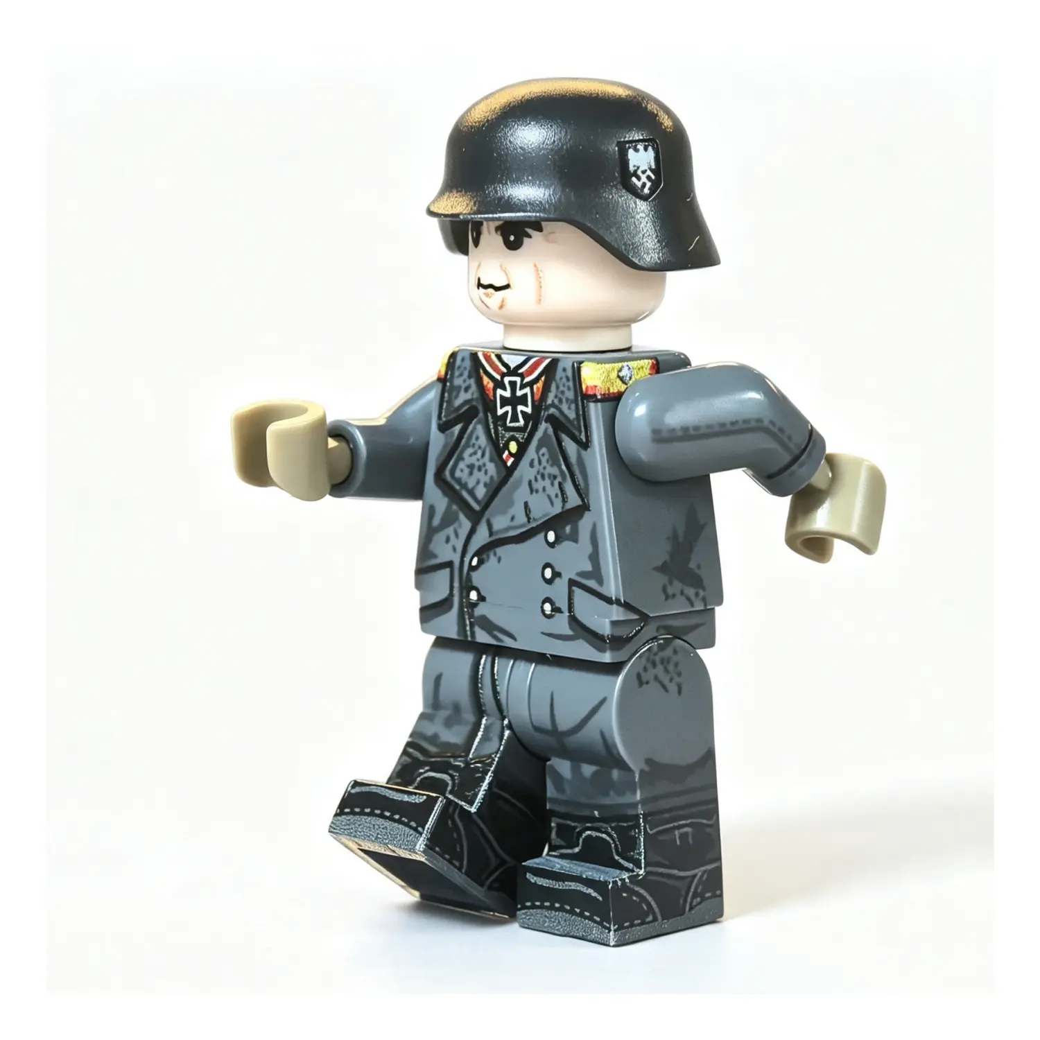 the left side of Spanish Blue Division 1st Commander Agustín Muñoz Grandes (General Uniform Edition) WWII - Custom Printed Brick Block Figure walking The Left Side Of Spanish Blue Division 1st Commander Agustín Muñoz Grandes (general Uniform Edition) Wwii Custom Printed Brick Block Figure Walking