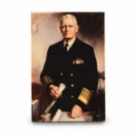 Admiral Chester W. Nimitz Portrait Tile (2x3 Printed Brick) - Custom 3D Printed Miniature Accessory Parts Pieces for Brick Block Figures