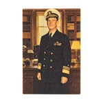 Admiral Ernest J. King Portrait Tile (2x3 Printed Brick) - Custom 3D Printed Miniature Accessory Parts Pieces for Brick Block Figures