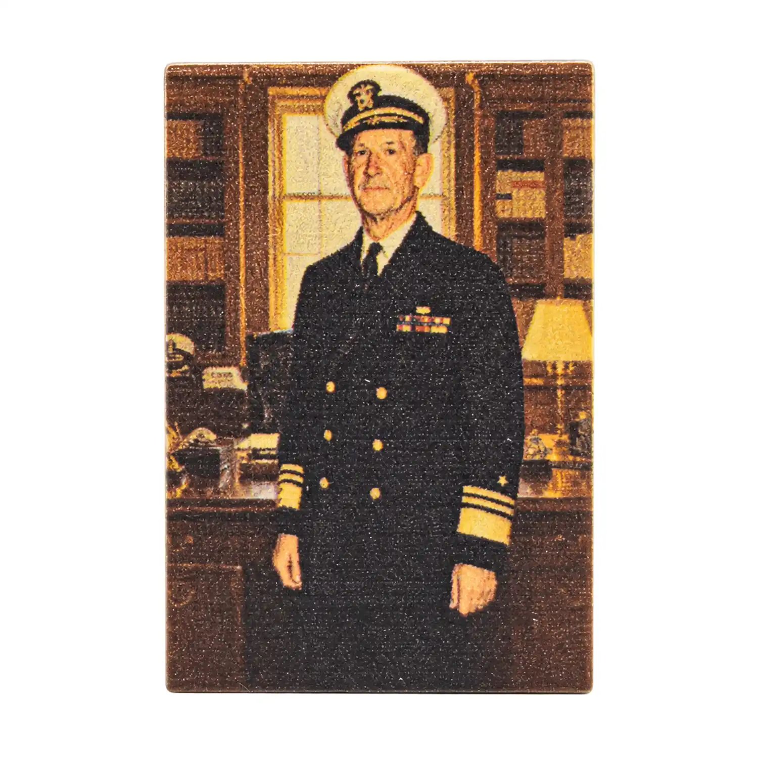 Admiral Ernest J. King Portrait Tile (2x3 Printed Brick) - Custom 3D Printed Miniature Accessory Parts Pieces for Brick Block Figures Admiral Ernest J. King Portrait Tile (2x3 Printed Brick) Custom 3d Printed Miniature Accessory Parts Pieces For Brick Block Figures