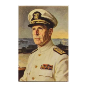 Admiral Frank Jack Fletcher Portrait Tile (2x3 Printed Brick) - Custom 3D Printed Miniature Accessory Parts Pieces for Brick Block Figures Admiral Frank Jack Fletcher Portrait Tile (2x3 Printed Brick) Custom 3d Printed Miniature Accessory Parts Pieces For Brick Block Figures