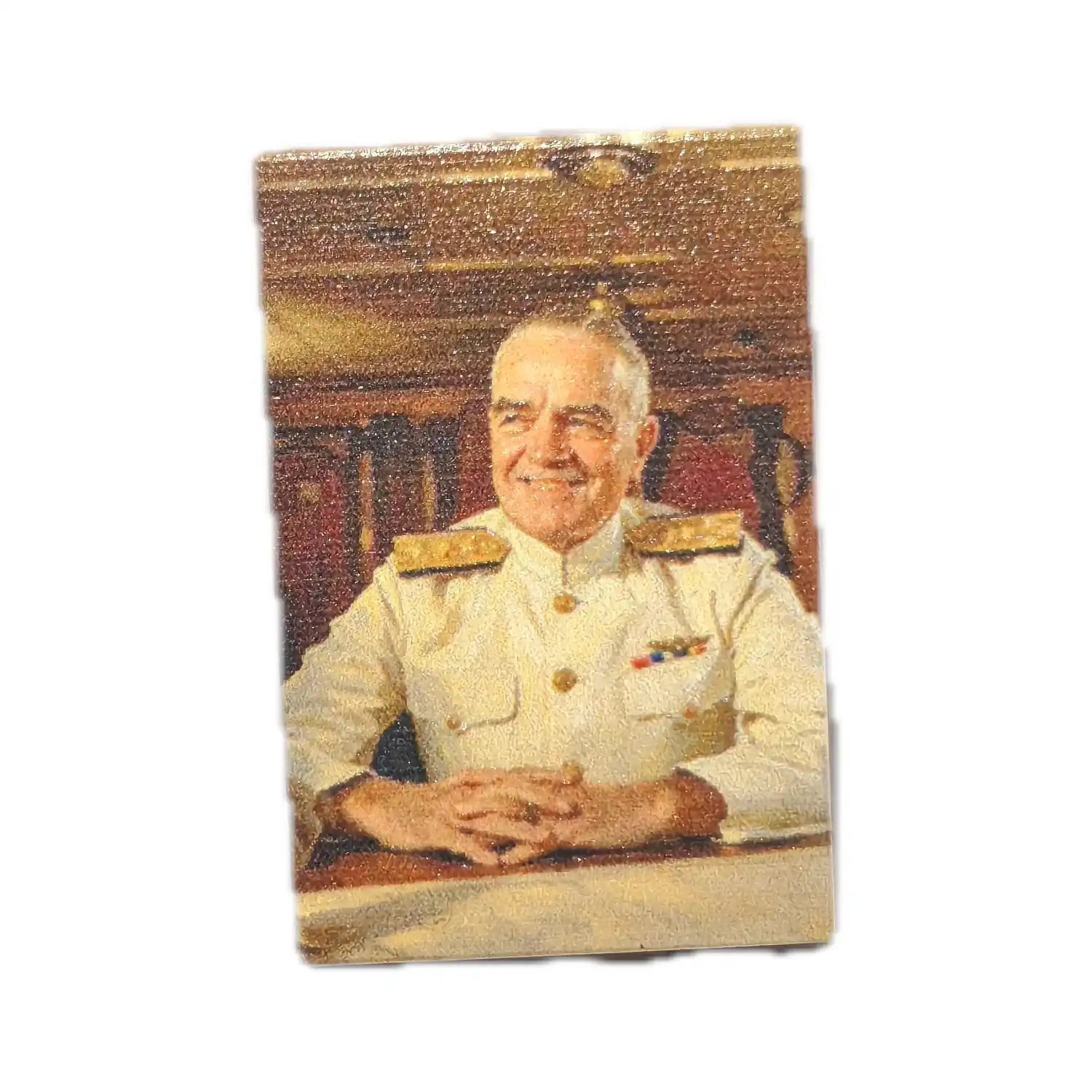Admiral William F. Halsey Portrait Tile (2x3 Printed Brick) - Custom 3D Printed Miniature Accessory Parts Pieces for Brick Block Figure Admiral William F. Halsey Portrait Tile (2x3 Printed Brick) Custom 3d Printed Miniature Accessory Parts Pieces For Brick Block Figure