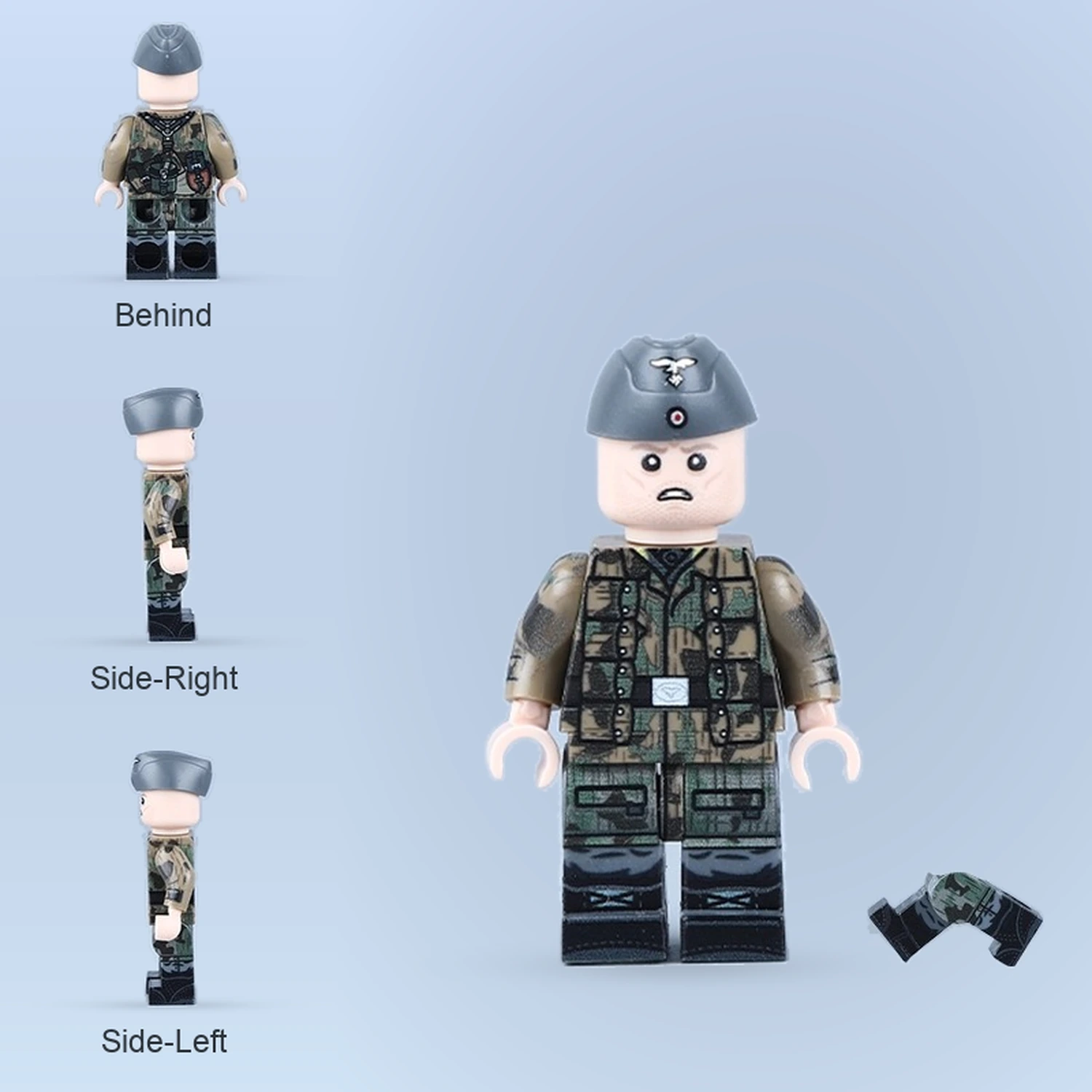 All sides of German Air Force Camouflage Paratrooper (S All Sides Of German Air Force Camouflage Paratrooper (s