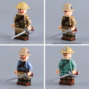 British Cavalry Collection (Four Cavalry Portraits) WWI – Custom Printed Brick Block Figure British Cavalry Collection (four Cavalry Portraits) Wwi – Custom Printed Brick Block Figure