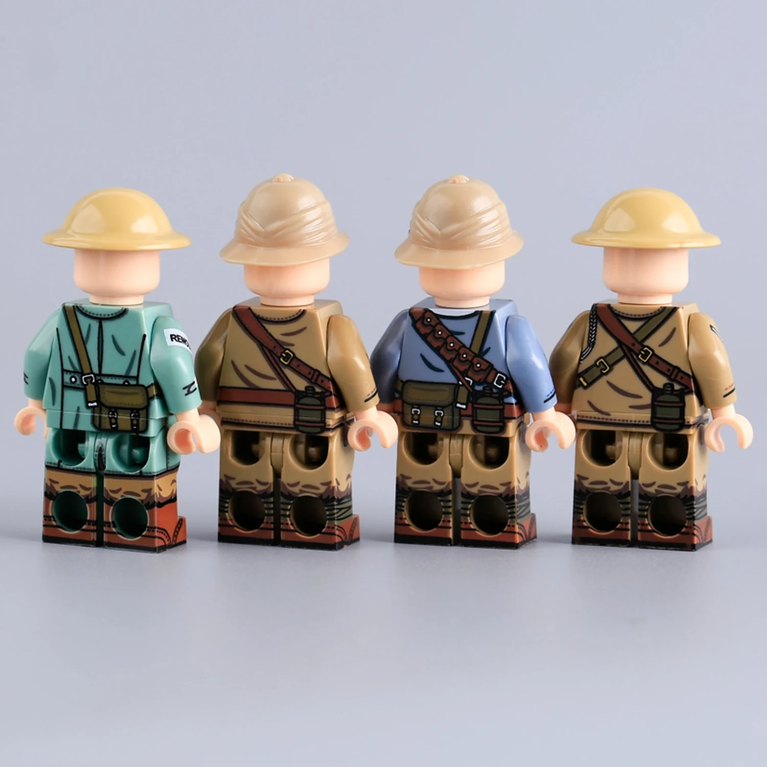British Cavalry Collection (Four Cavalrymen Rear View) WWI – Custom Printed Brick Block Figure British Cavalry Collection (four Cavalrymen Rear View) Wwi – Custom Printed Brick Block Figure