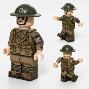 British Medic Battle of the Somme WWI - Custom Printed Brick Block Figure British Medic Battle Of The Somme Wwi Custom Printed Brick Block Figure