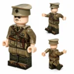 British Officer (Platoon Commander) Battle of the Somme WWI - Custom Printed Brick Block Figure
