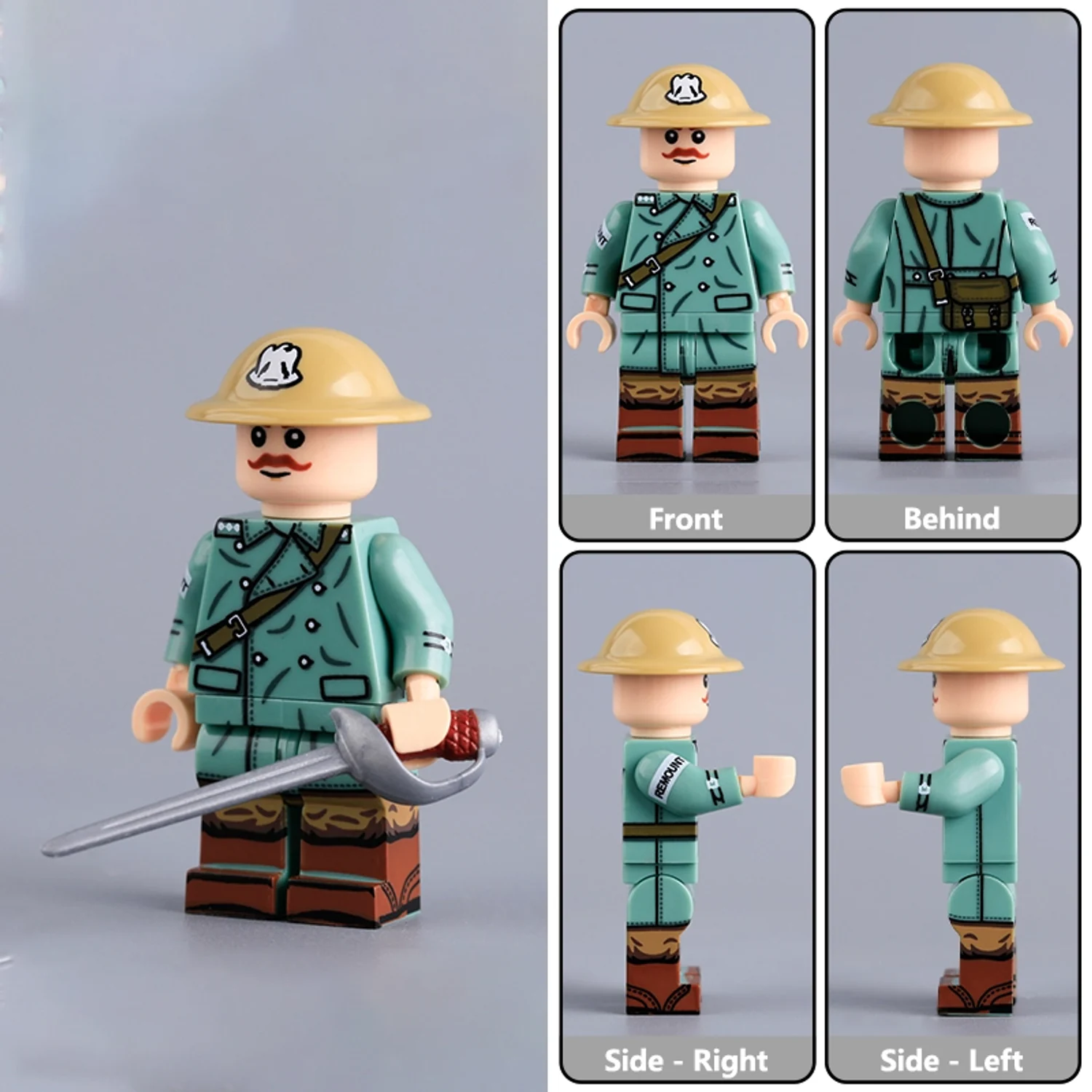 British Royal Scots Greys (Front Side and Rear Views) WWI – Custom Printed Brick Block Figure British Royal Scots Greys (front Side And Rear Views) Wwi – Custom Printed Brick Block Figure