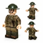 British Volunteer NCO (Corporal) Battle of the Somme WWI - Custom Printed Brick Block Figure
