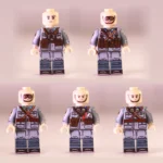 Chinese Anti-Aircraft Artillery Squad Five Figures Republican Era – Custom Printed Brick Block Figure