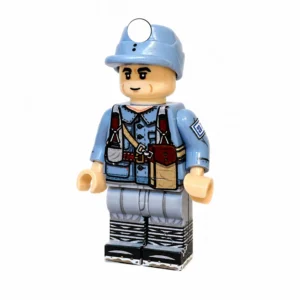 Chinese Eighth Route Army of Justice Behind Enemy Lines Machine Gunner (Blue-Grey Uniform) WWII - Custom Printed Brick Block Figure Chinese Eighth Route Army Of Justice Behind Enemy Lines Machine Gunner (blue Grey Uniform) Wwii Custom Printed Brick Block Figure