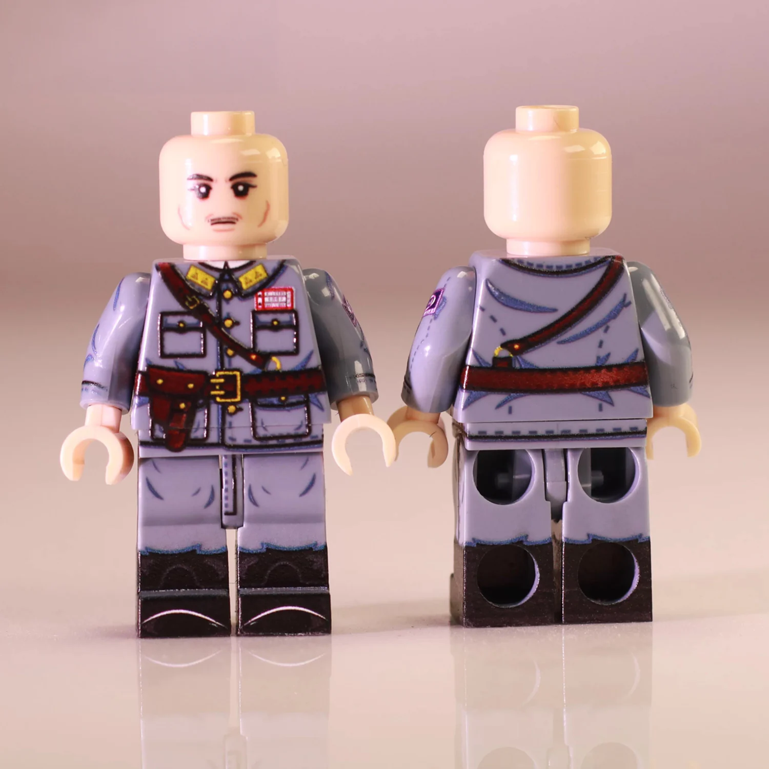 Chinese General Wang Mingzhang Second Sino-Japanese War Front and Rear Views – Custom Printed Brick Block Figure Chinese General Wang Mingzhang Second Sino Japanese War Front And Rear Views – Custom Printed Brick Block Figure