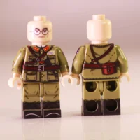 Chinese Officer Yao Ziqing Second Sino Japanese War Front And Rear Views – Custom Printed Brick Block Figure