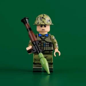 Chinese PLA Rocket Launcher Soldier (Blue Collar, Rocket Launcher Pose) Vietnam War 1985 – Custom Printed Brick Block Figure Chinese Pla Rocket Launcher Soldier (blue Collar, Rocket Launcher Pose) Vietnam War 1985 – Custom Printed Brick Block Figure