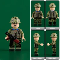 Chinese PLA Soldier (Moustache and Tan Vest, Front Side and Rear Views) Vietnam War 1985 – Custom Printed Brick Block Figure Chinese Pla Soldier (moustache And Tan Vest, Front Side And Rear Views) Vietnam War 1985 – Custom Printed Brick Block Figure