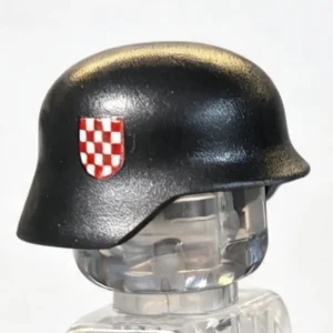 Croatian Volunteer Combat Helmet (Stahlhelm Style) - Custom 3D Printed Miniature Accessory Parts Pieces for Brick Block Figures Croatian Volunteer Combat Helmet (stahlhelm Style) Custom 3d Printed Miniature Accessory Parts Pieces For Brick Block Figures