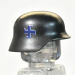 Finnish Military Combat Helmet (Stahlhelm Style) - Custom 3D Printed Miniature Accessory Parts Pieces for Brick Block Figures